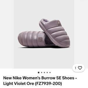 Nike Women's Burrow SE Slippers - Light Violet Ore